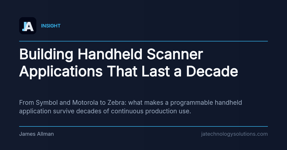 Building Handheld Scanner Applications That Last a Decade share card