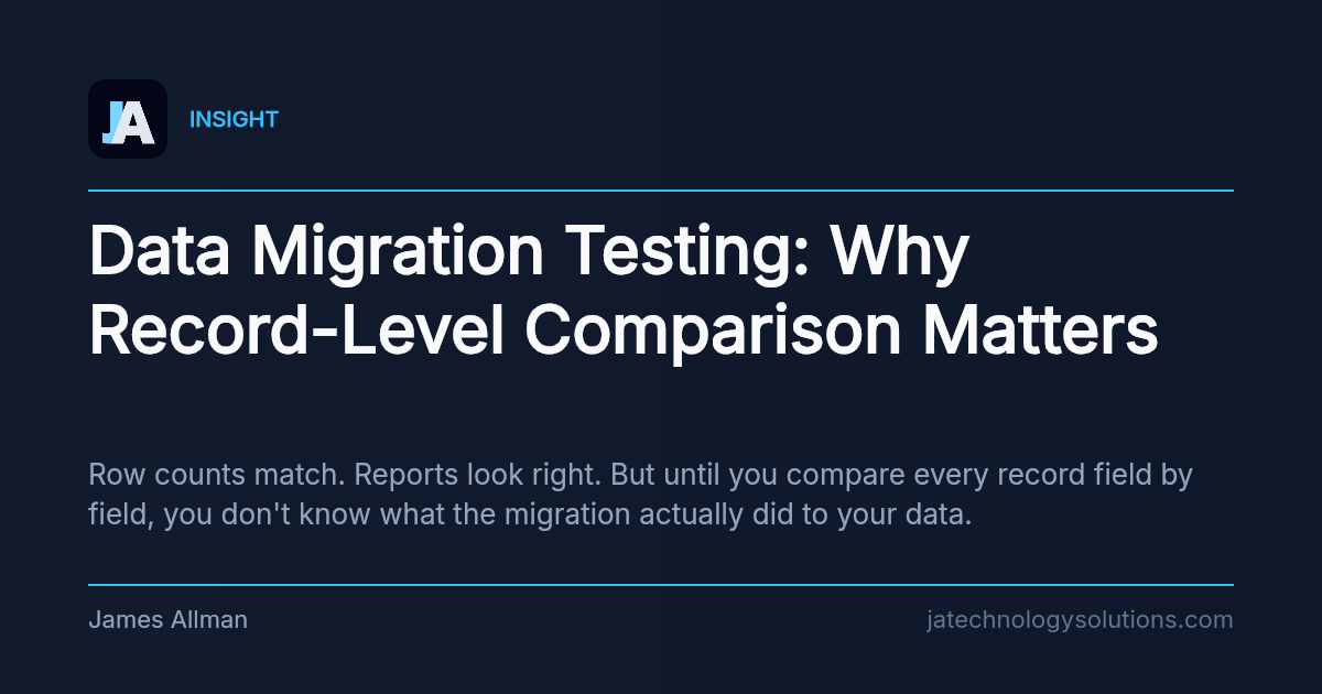 Data Migration Testing: Why Record-Level Comparison Matters share card