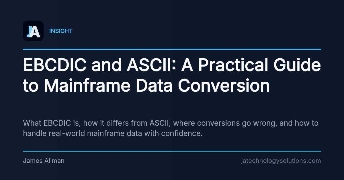 EBCDIC and ASCII: A Practical Guide to Mainframe Data Conversion share card