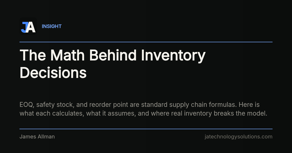 The Math Behind Inventory Decisions share card