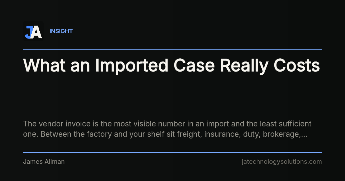 What an Imported Case Really Costs share card