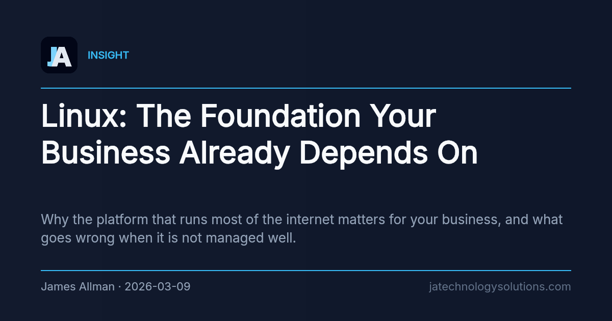 Linux: The Foundation Your Business Already Depends On share card