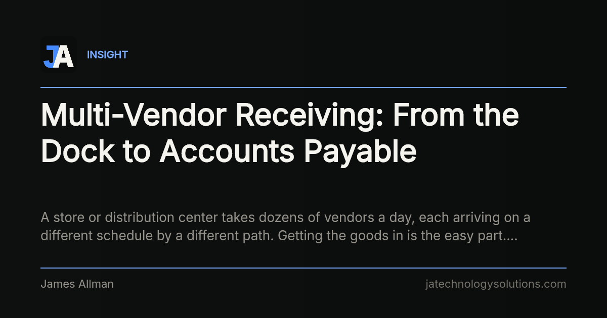 Multi-Vendor Receiving: From the Dock to Accounts Payable share card