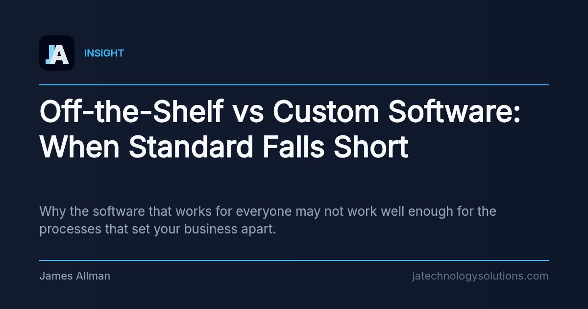 Off-the-Shelf vs Custom Software: When Standard Falls Short share card