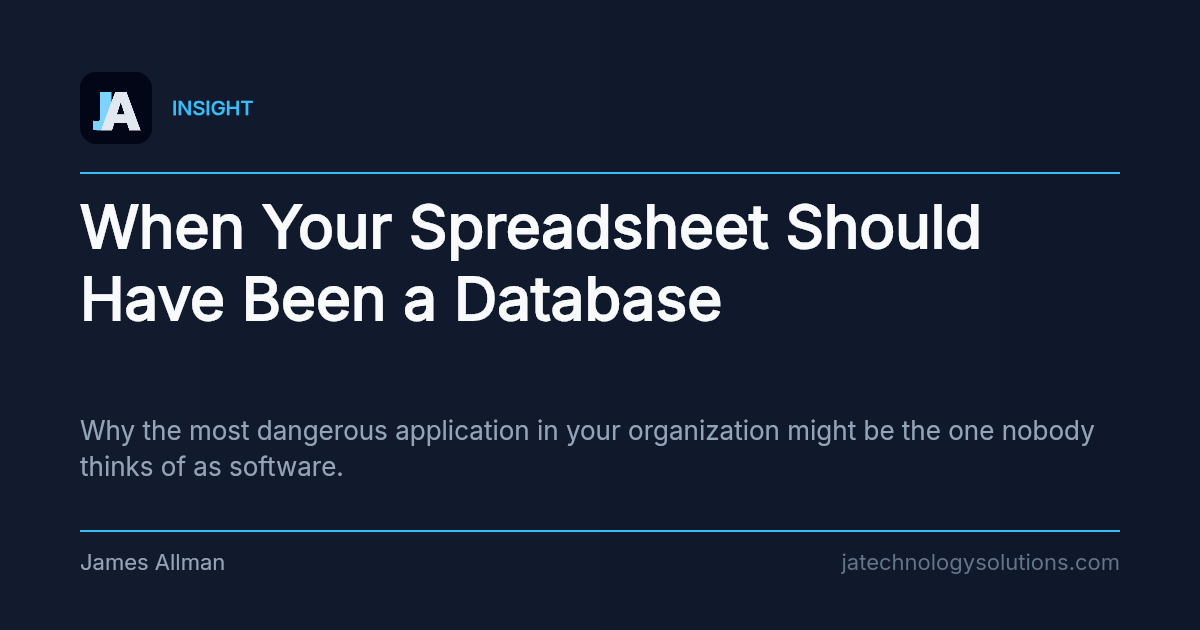 When Your Spreadsheet Should Have Been a Database share card