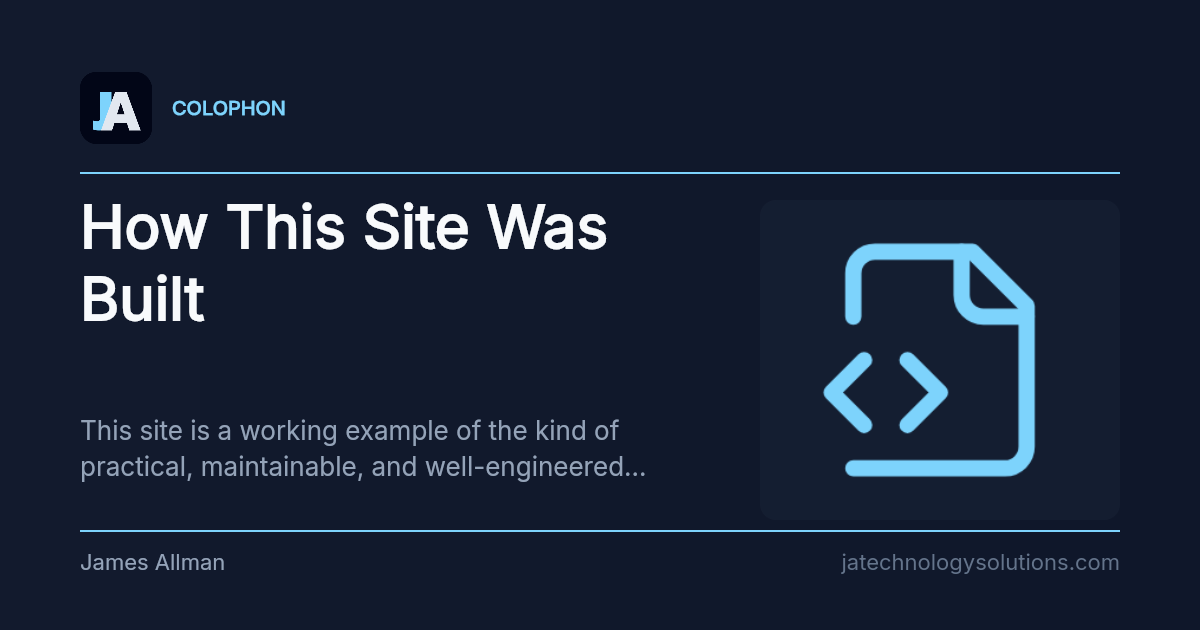 How This Site Was Built share card