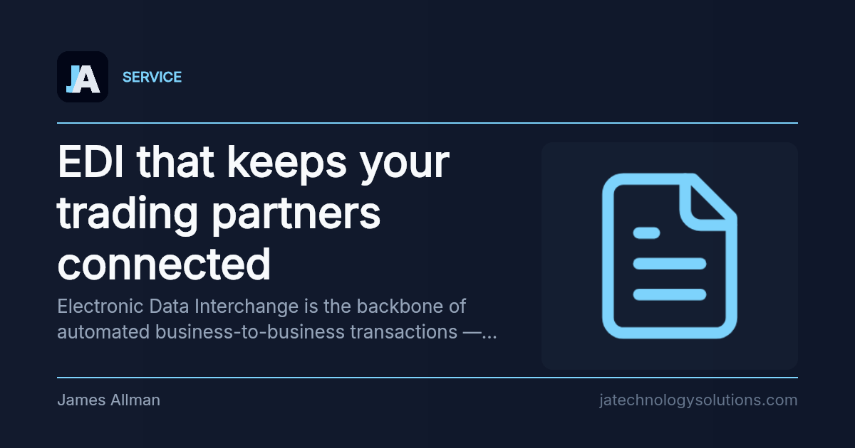 EDI that keeps your trading partners connected share card