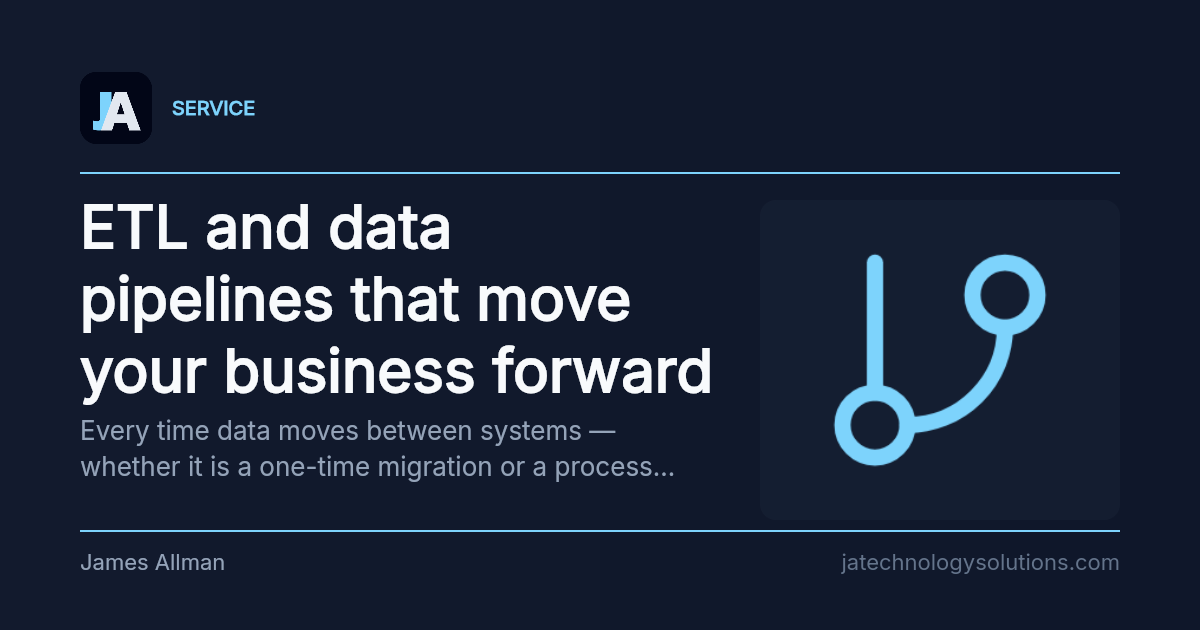 ETL and data pipelines that move your business forward share card