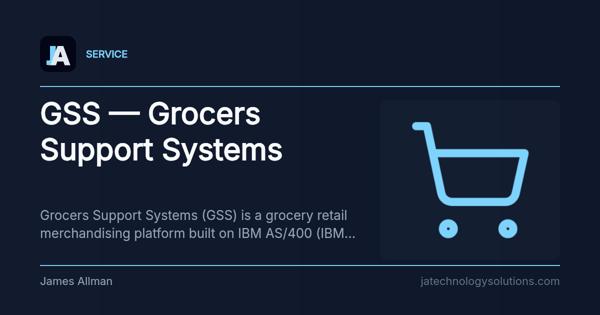 GSS — Grocers Support Systems share card