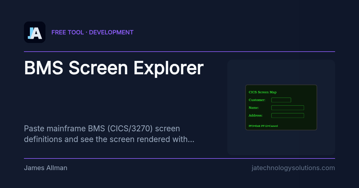 BMS Screen Explorer share card