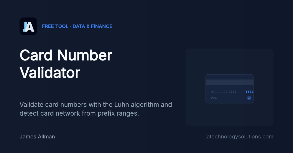 Card Number Validator share card