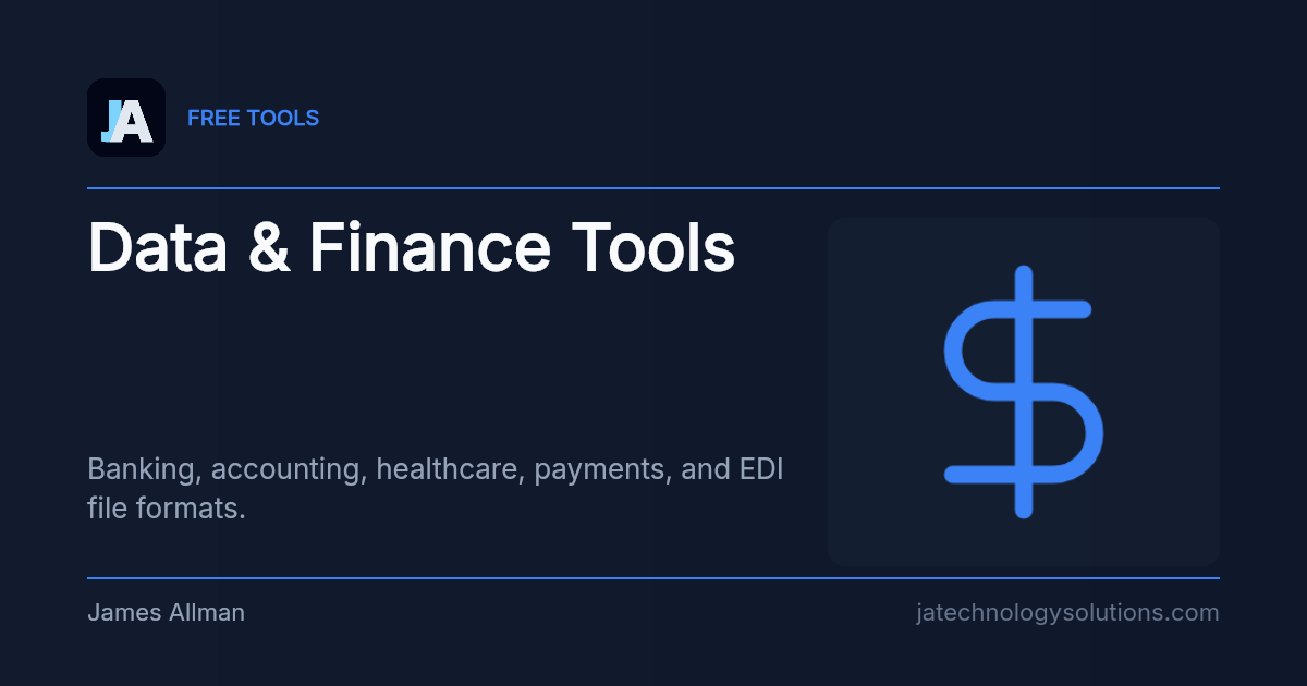 Data & Finance Tools share card