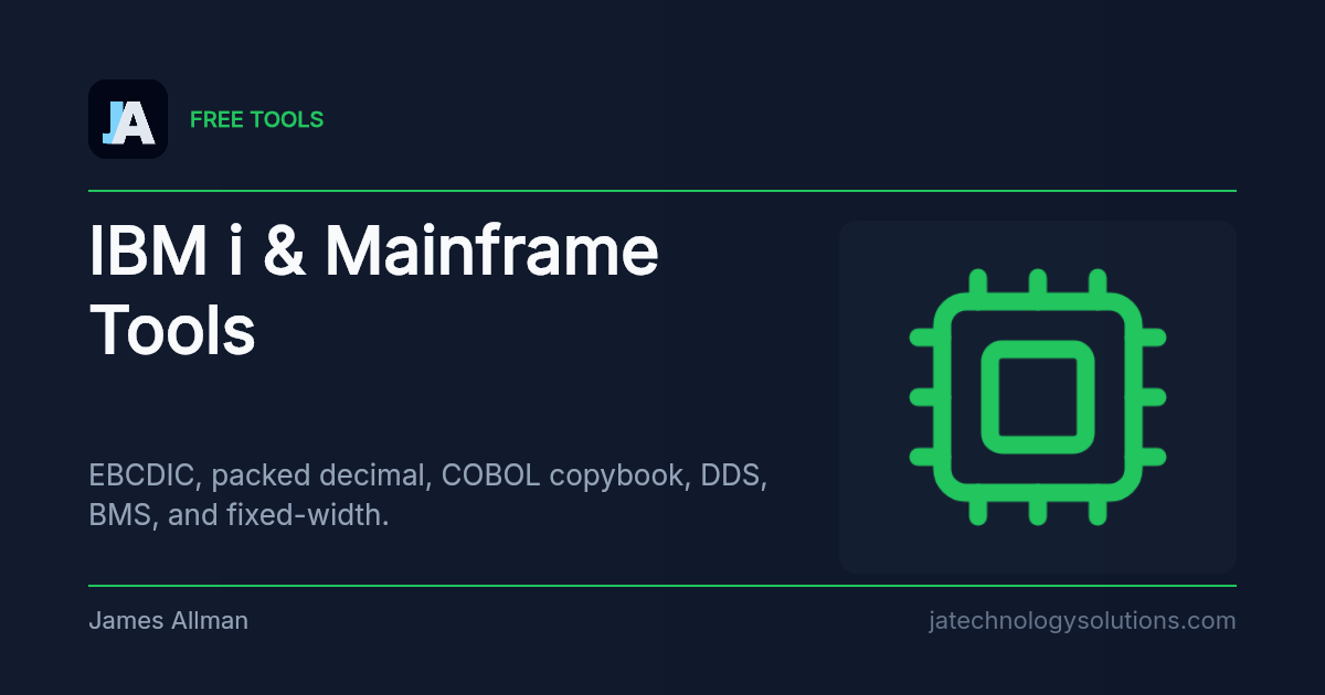 IBM i & Mainframe Tools share card