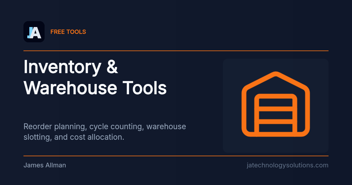 Inventory & Warehouse Tools share card