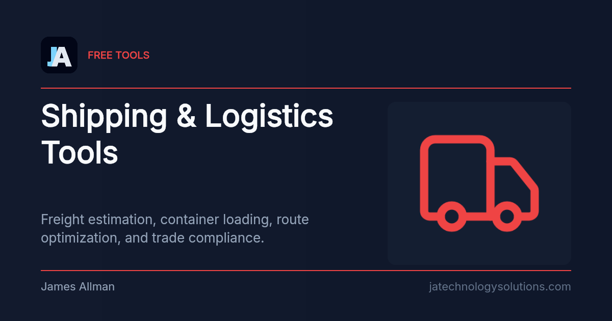 Shipping & Logistics Tools share card