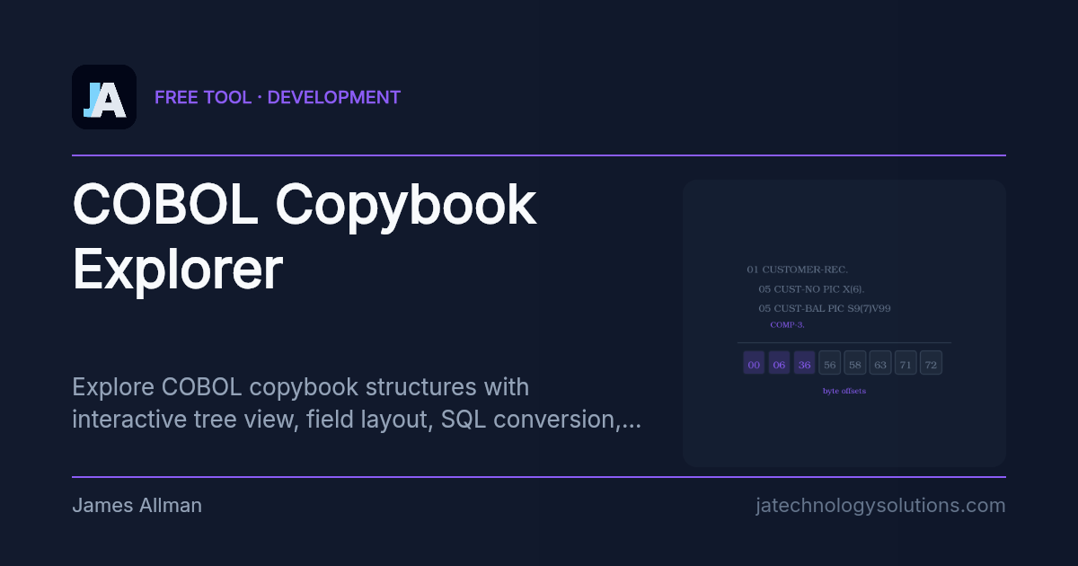 COBOL Copybook Explorer share card