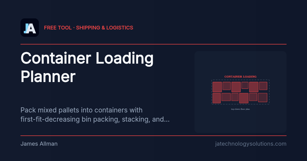 Container Loading Planner share card
