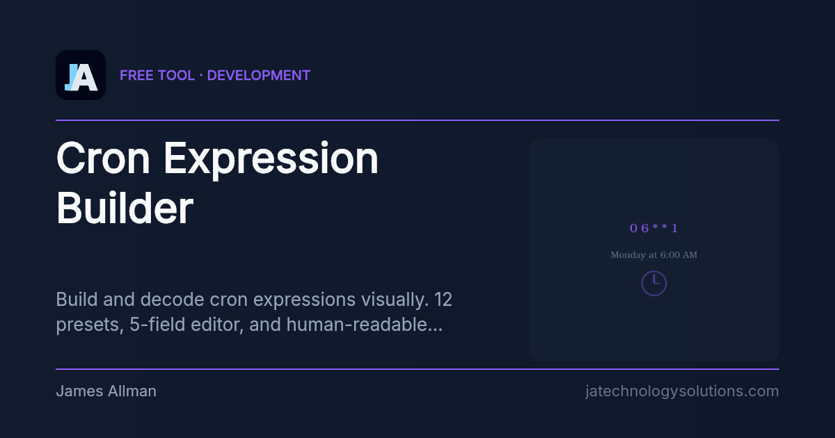 Cron Expression Builder share card
