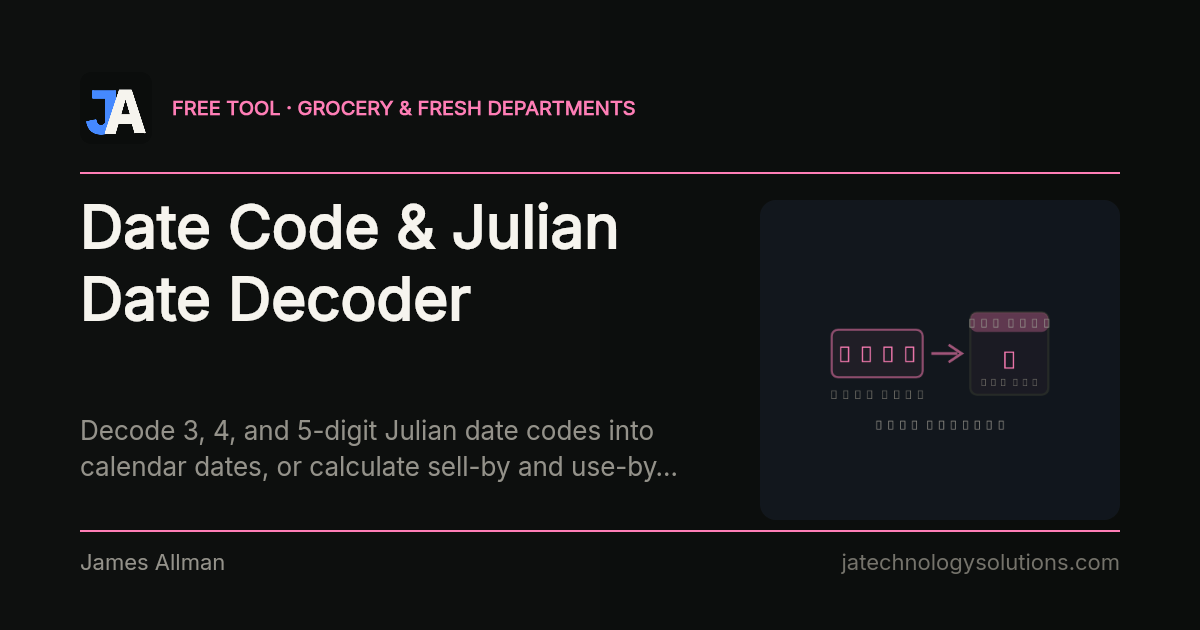 Date Code & Julian Date Decoder share card
