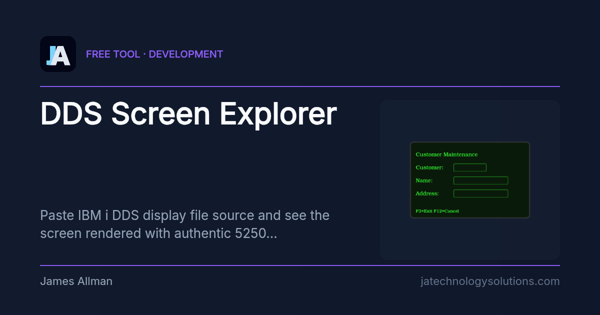 DDS Screen Explorer share card