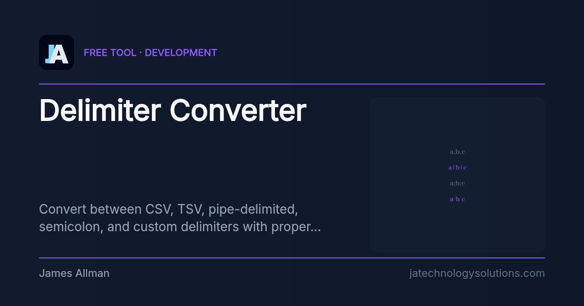 Delimiter Converter share card