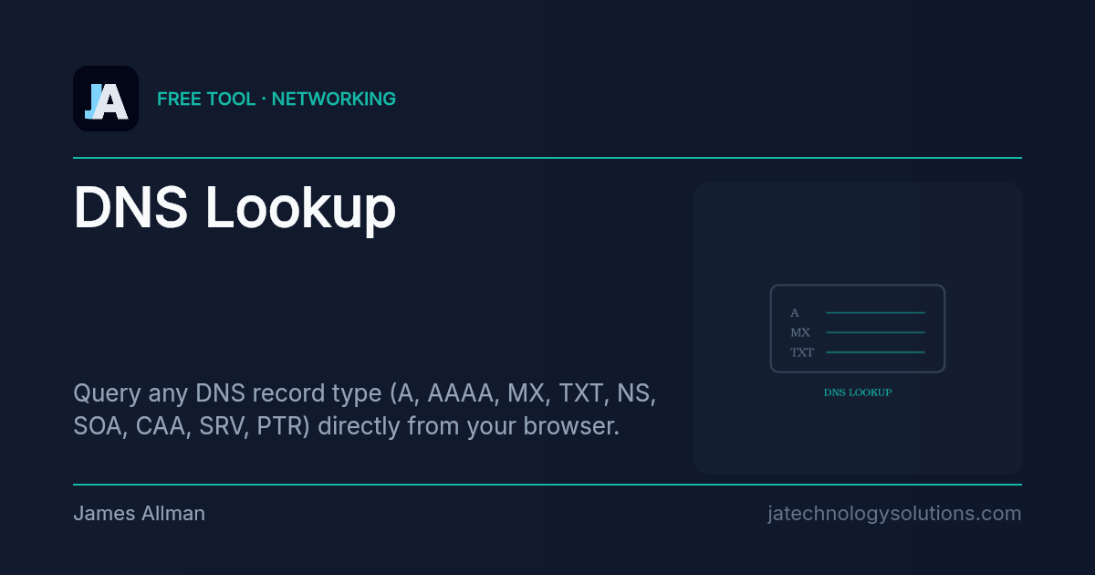 DNS Lookup share card