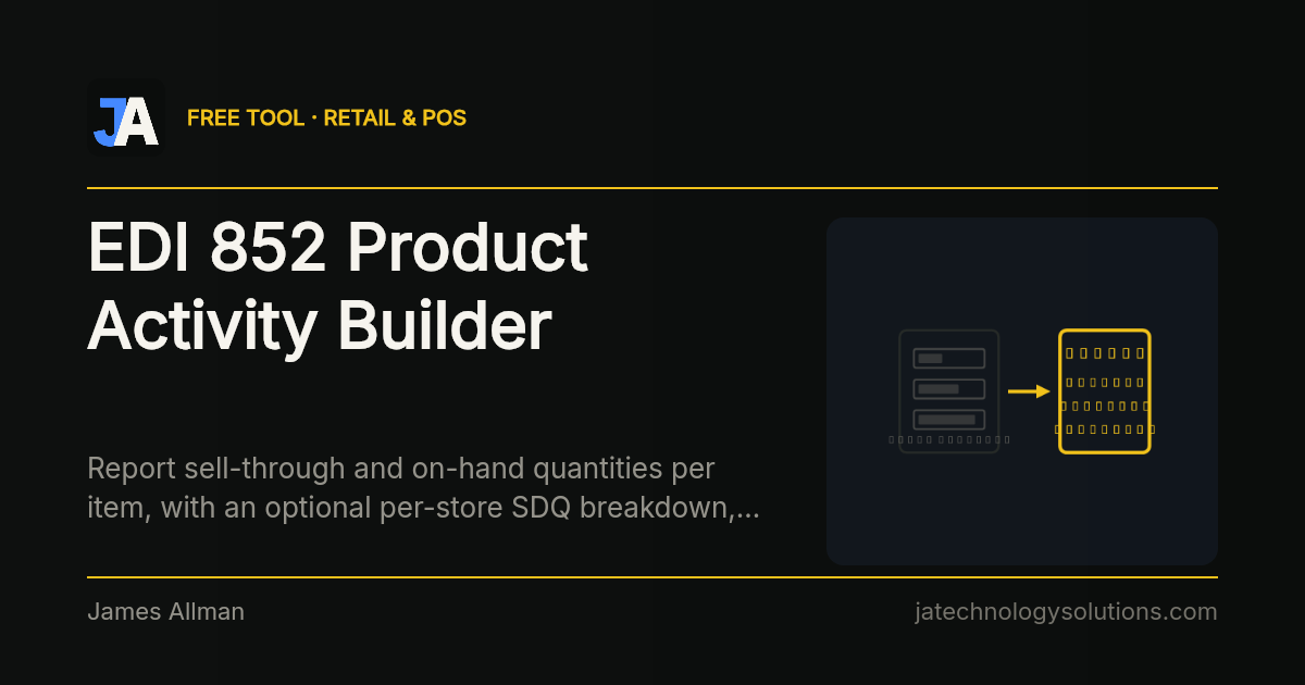 EDI 852 Product Activity Builder share card