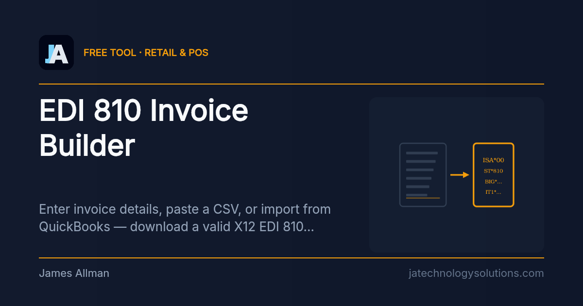 EDI 810 Invoice Builder share card
