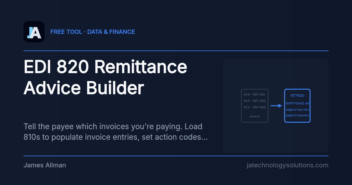 EDI 820 Remittance Advice Builder share card