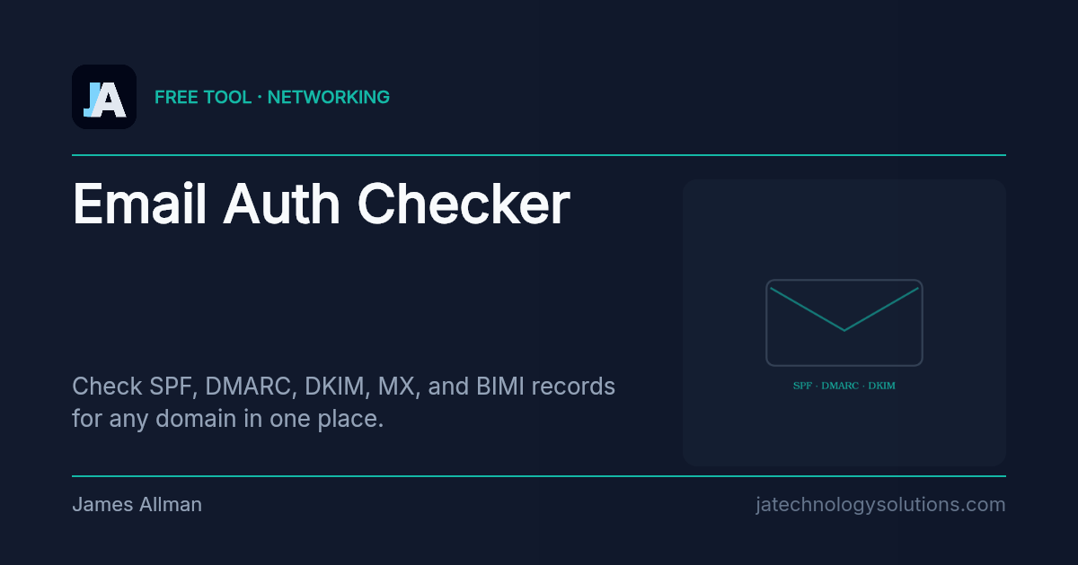 Email Auth Checker share card