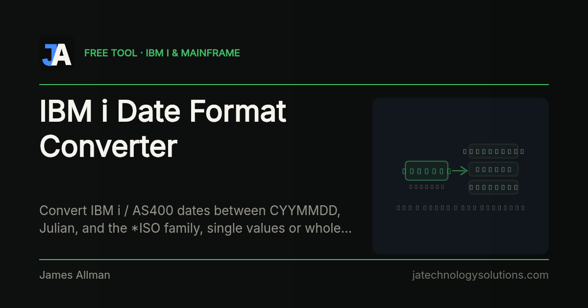 IBM i Date Format Converter share card