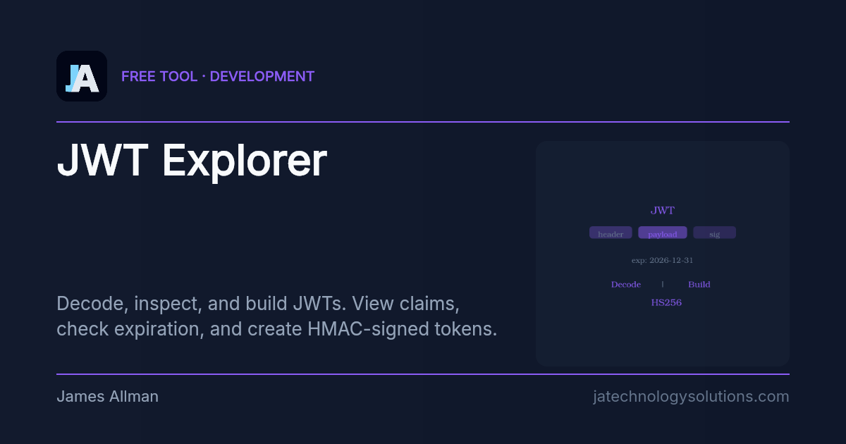 JWT Explorer share card