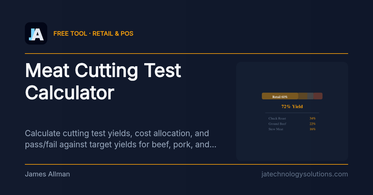 Meat Cutting Test Calculator share card