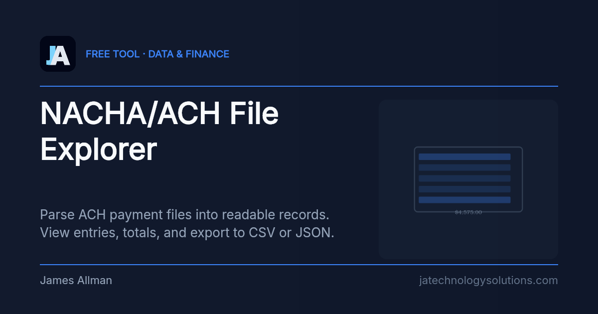 NACHA/ACH File Explorer share card