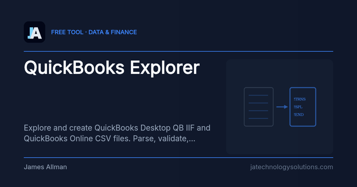 QuickBooks Explorer share card