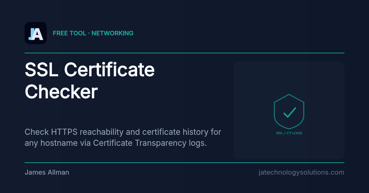 SSL Certificate Checker share card