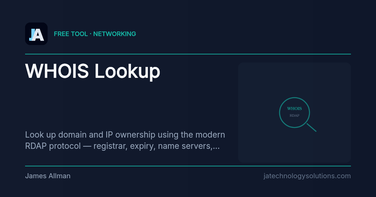 WHOIS Lookup share card