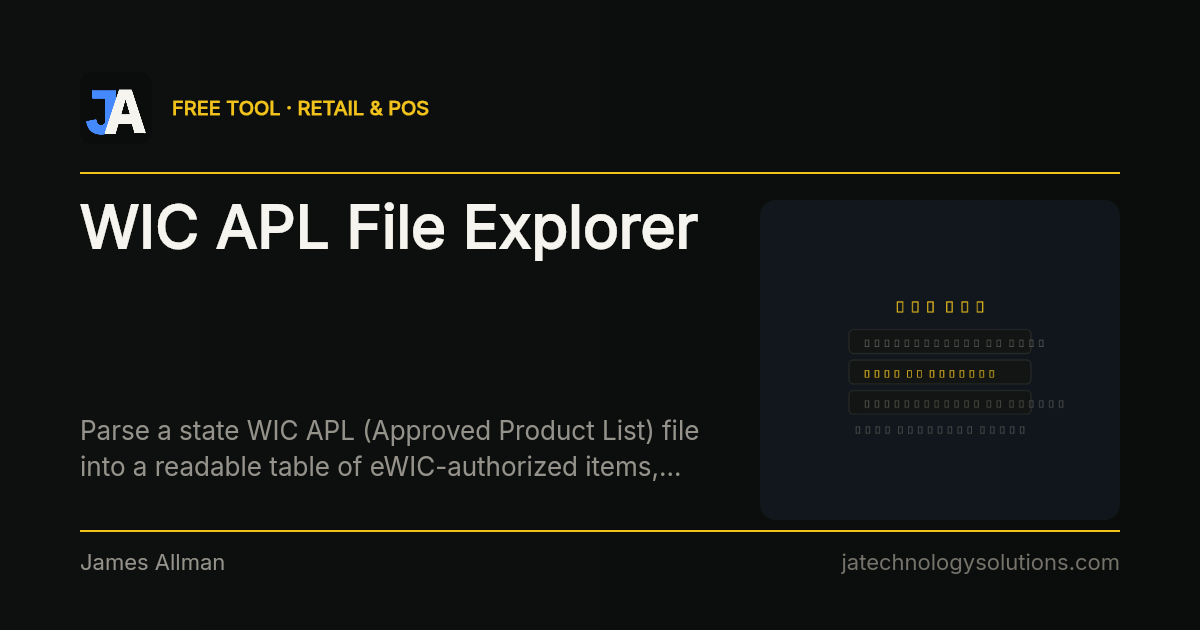 WIC APL File Explorer share card
