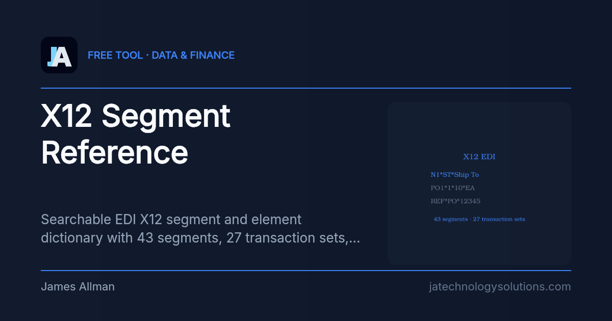 X12 Segment Reference share card