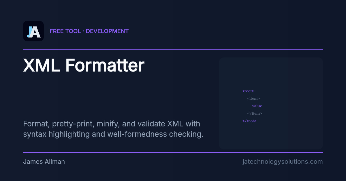XML Formatter share card
